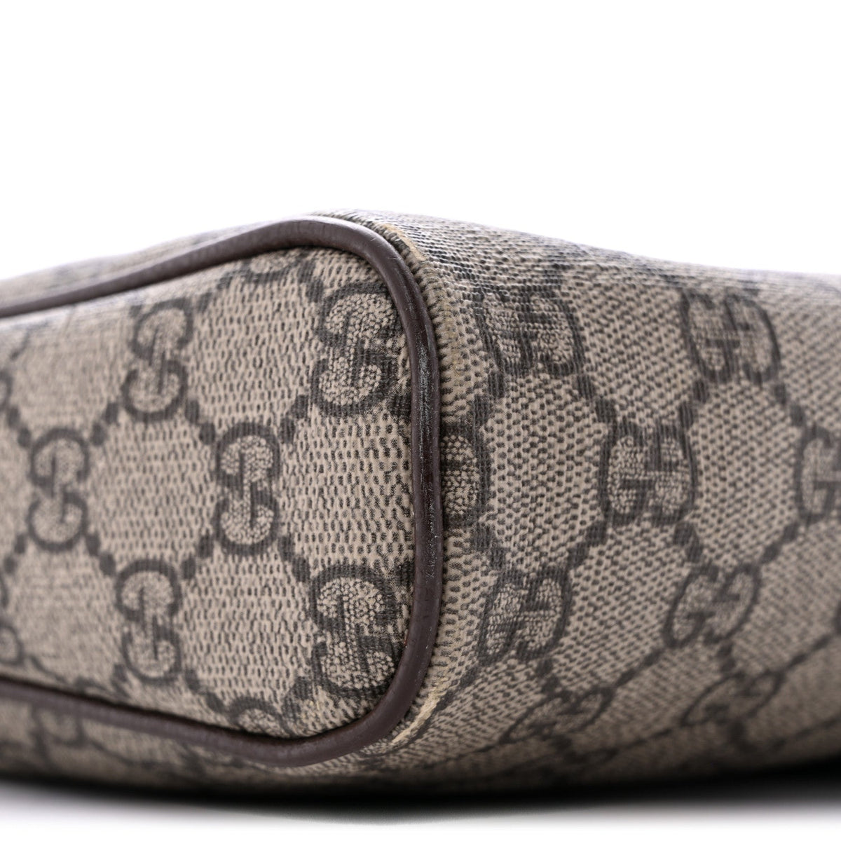 GG Supreme Monogram Web Medium Ophidia Messenger Bag Brown