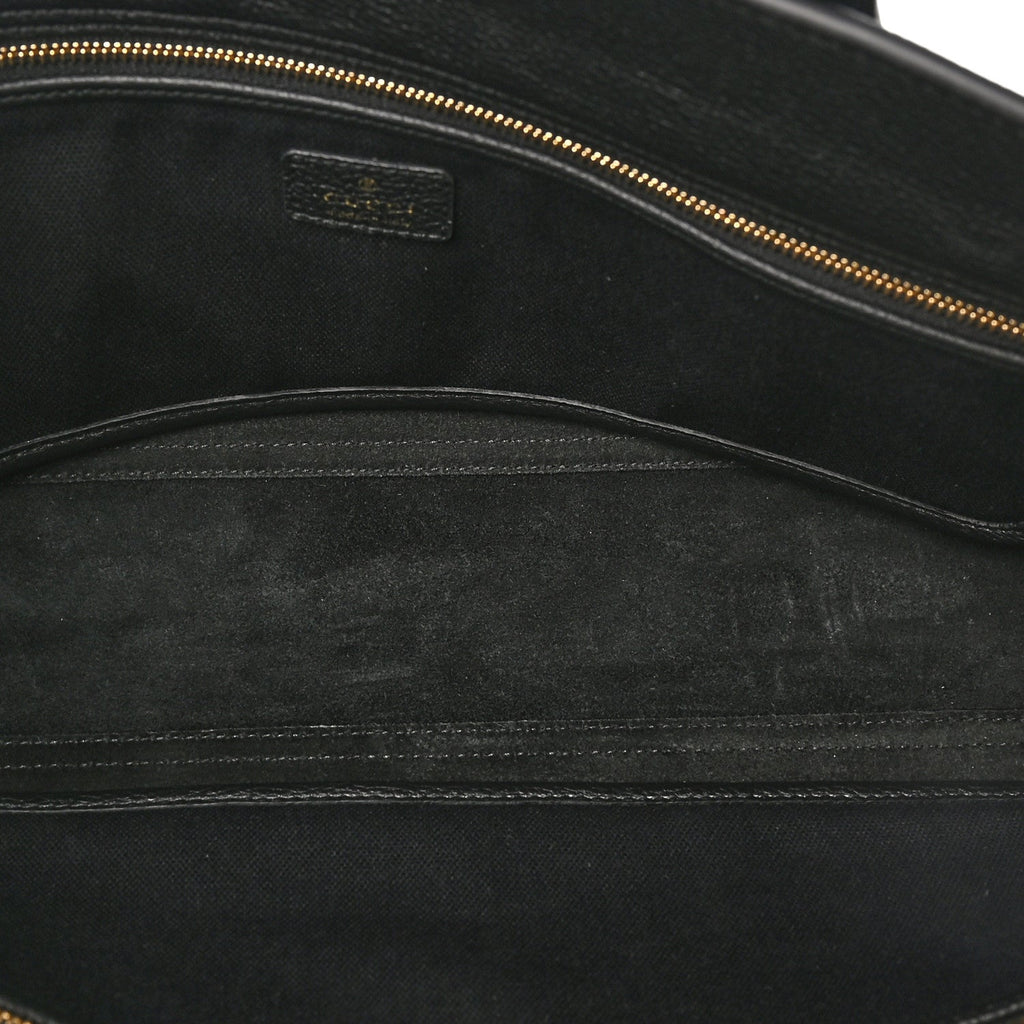Grained Calfskin Medium Jackie Top Handle Bag Black
