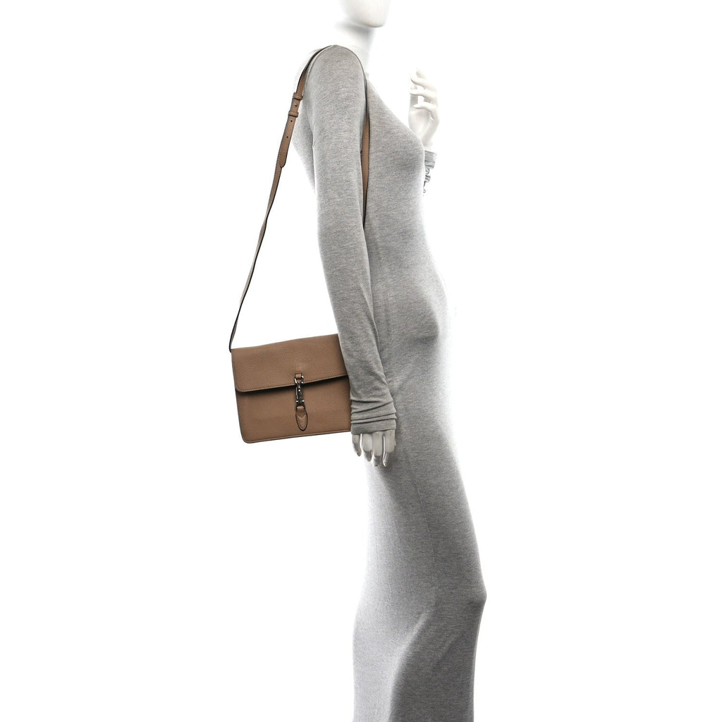 Grand Prix Calfskin Small Jackie Shoulder Bag Classic Camel