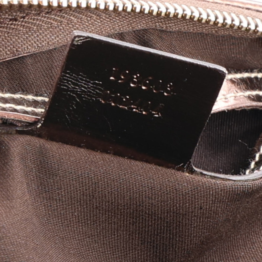 GG Supreme Monogram Medium Joy Boston Dark Brown Bronze