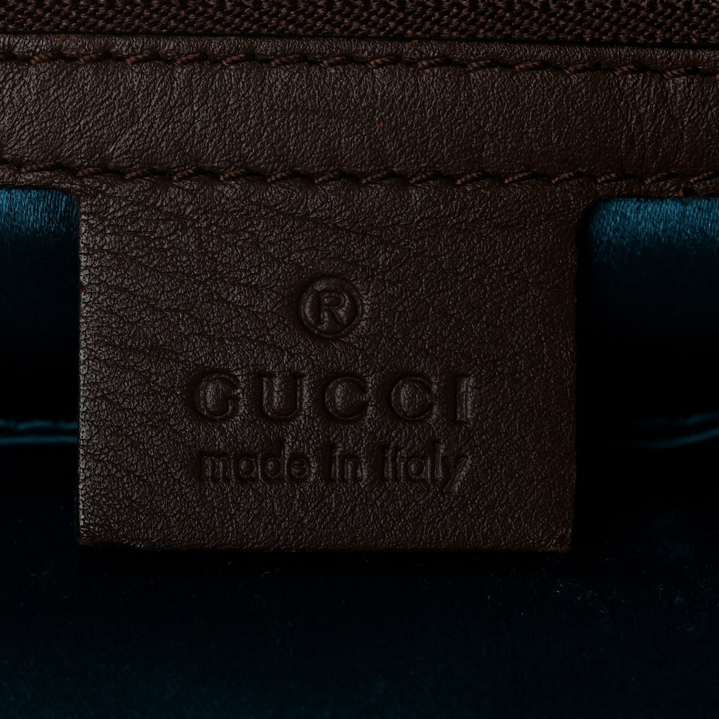 Velvet GG Monogram Web Medium Dionysus Hobo Brown