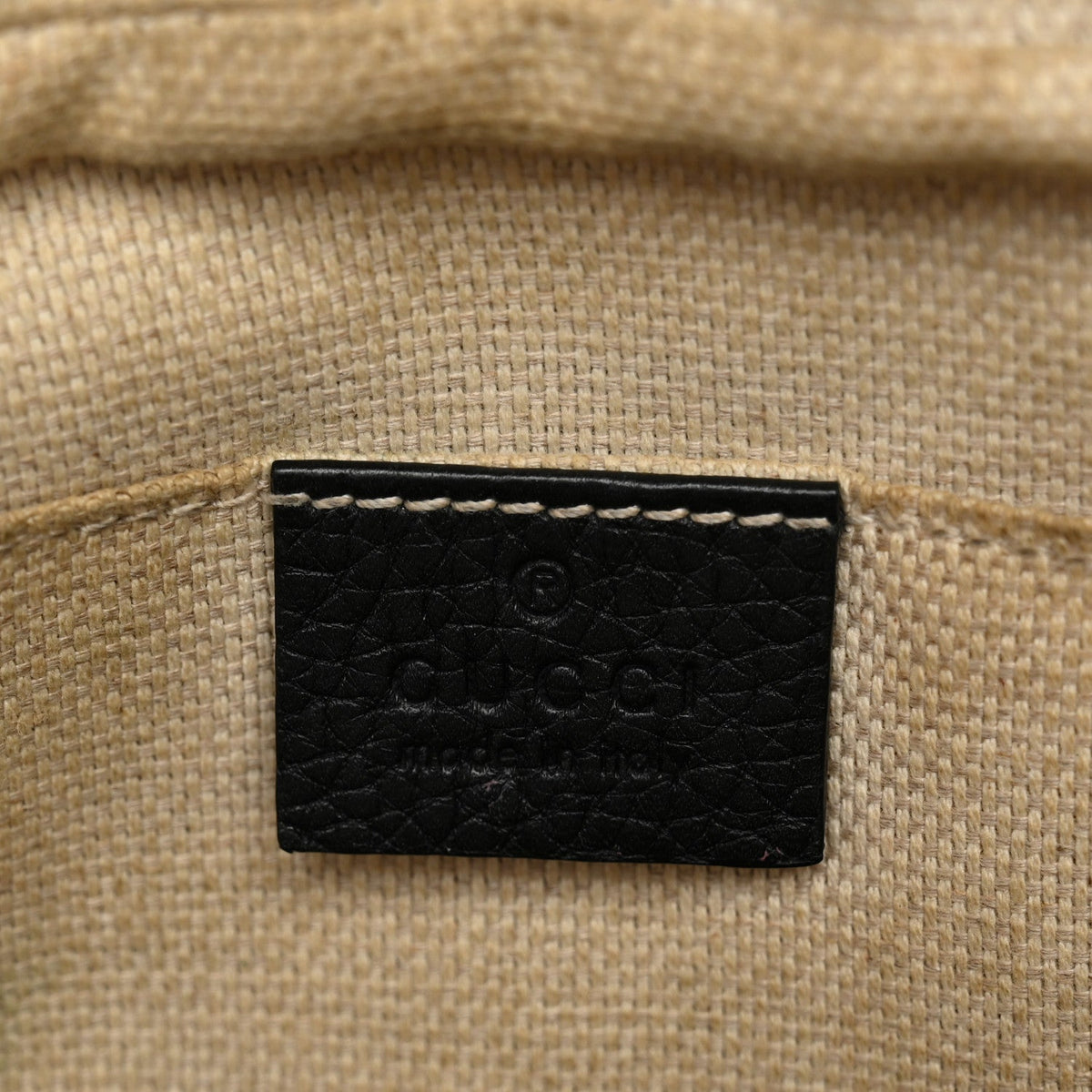 Pebbled Calfskin Small Soho Disco Bag Black