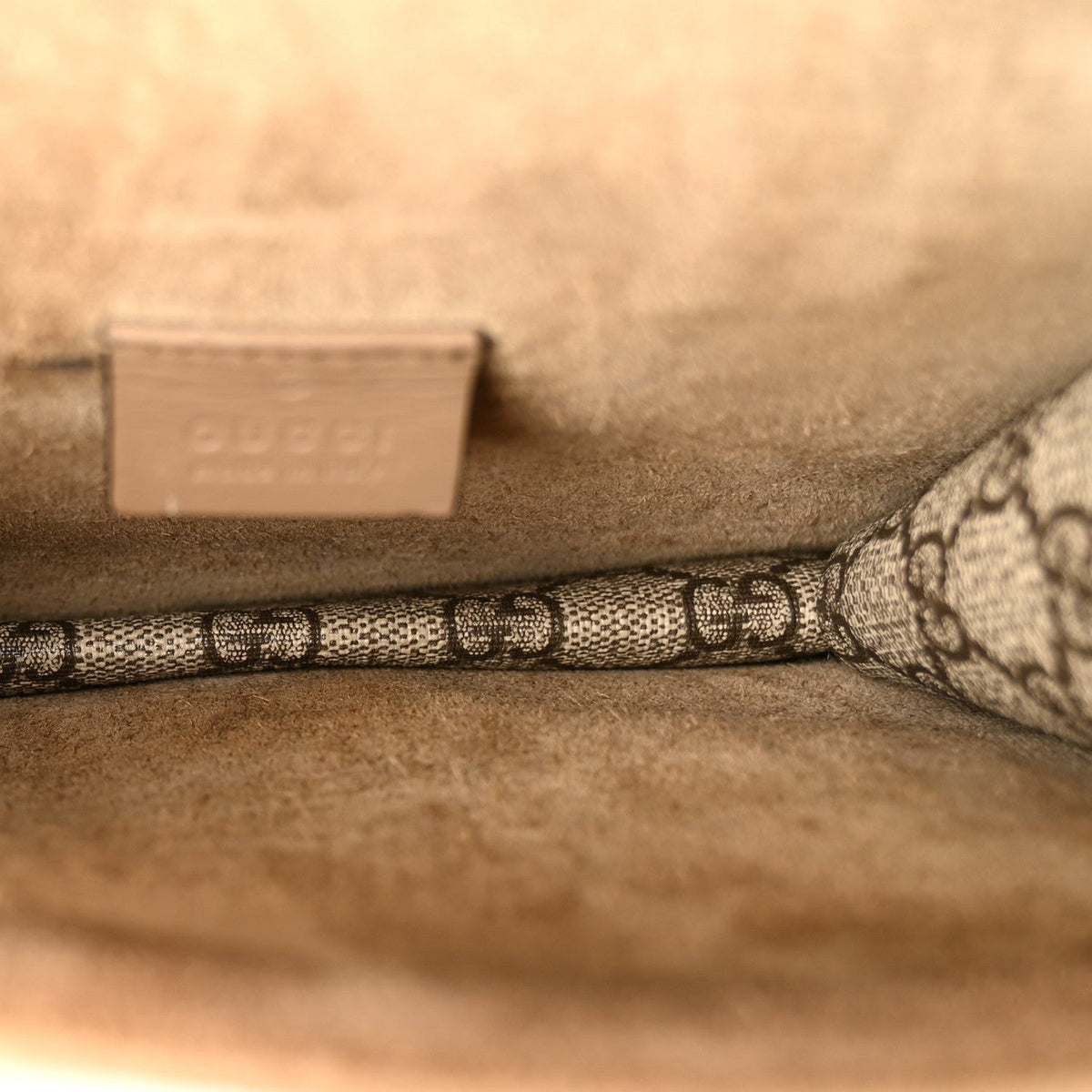 GG Supreme Monogram Mini Dionysus Shoulder Bag Taupe