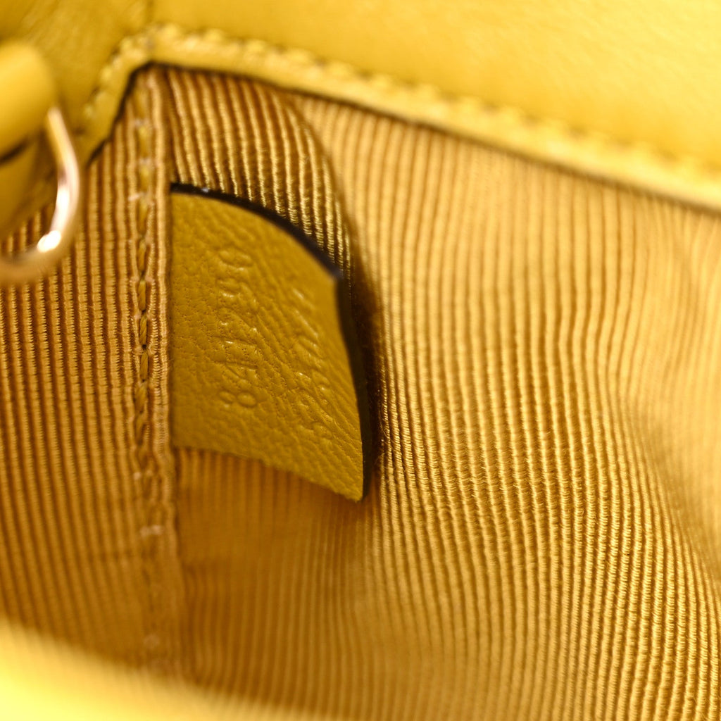 Lambskin Matelasse Mini GG Marmont Shoulder Bag Oil Yellow
