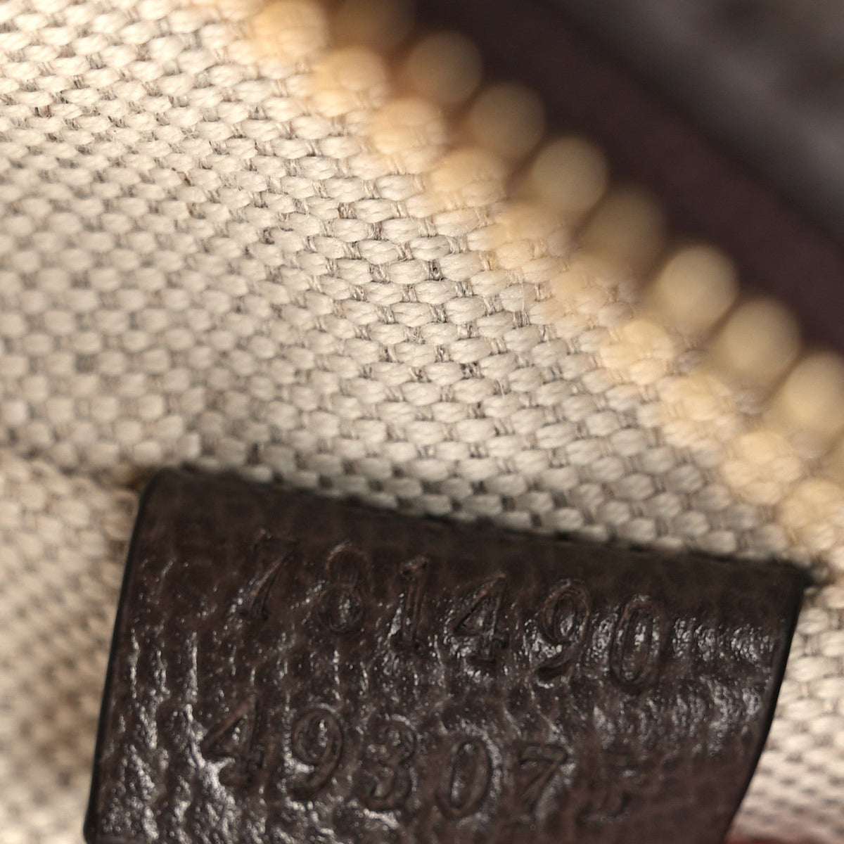 GG Supreme Monogram Textured Dollar Calfskin Web Super Mini Ophidia Top Handle Bowler Bag Beige Ebony New Acero