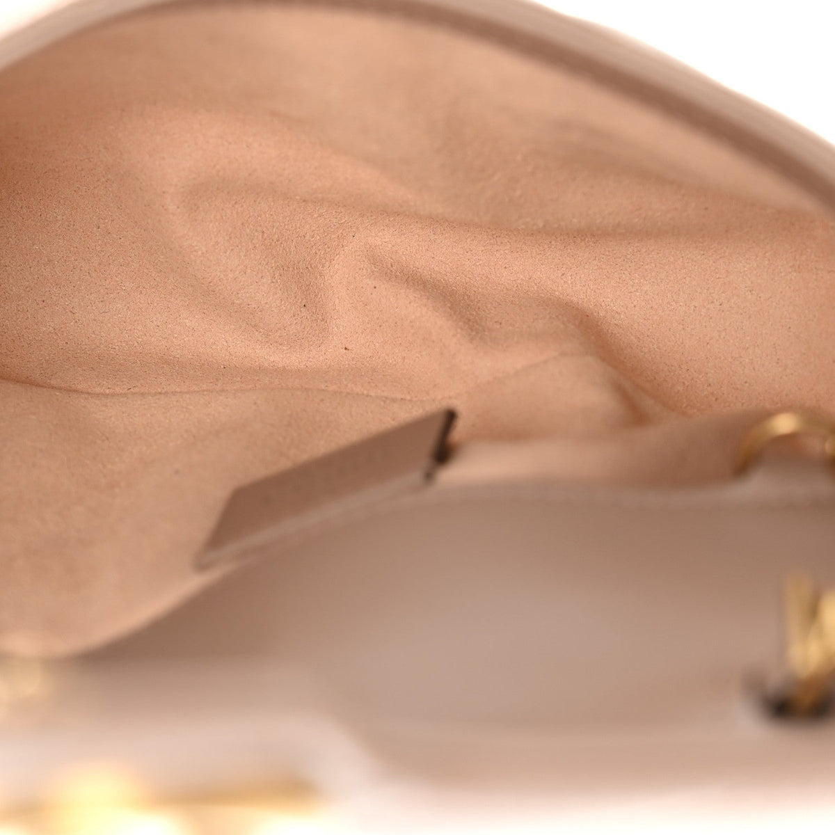Calfskin Matelasse Super Mini GG Marmont Shoulder Bag Porcelain Rose