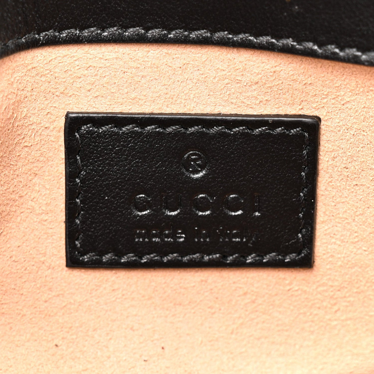Calfskin Matelasse Monochrome GG Marmont Chain Belt Bag Black