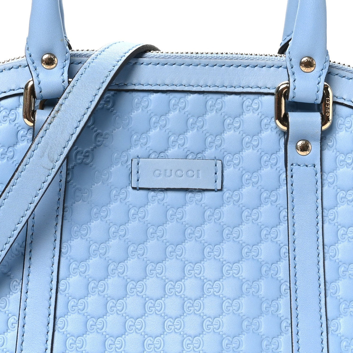 Microguccissima Mini Dome Bag Mineral Blue
