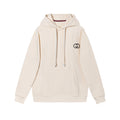 Gucci Cotton jersey hooded sweatshirt Beige