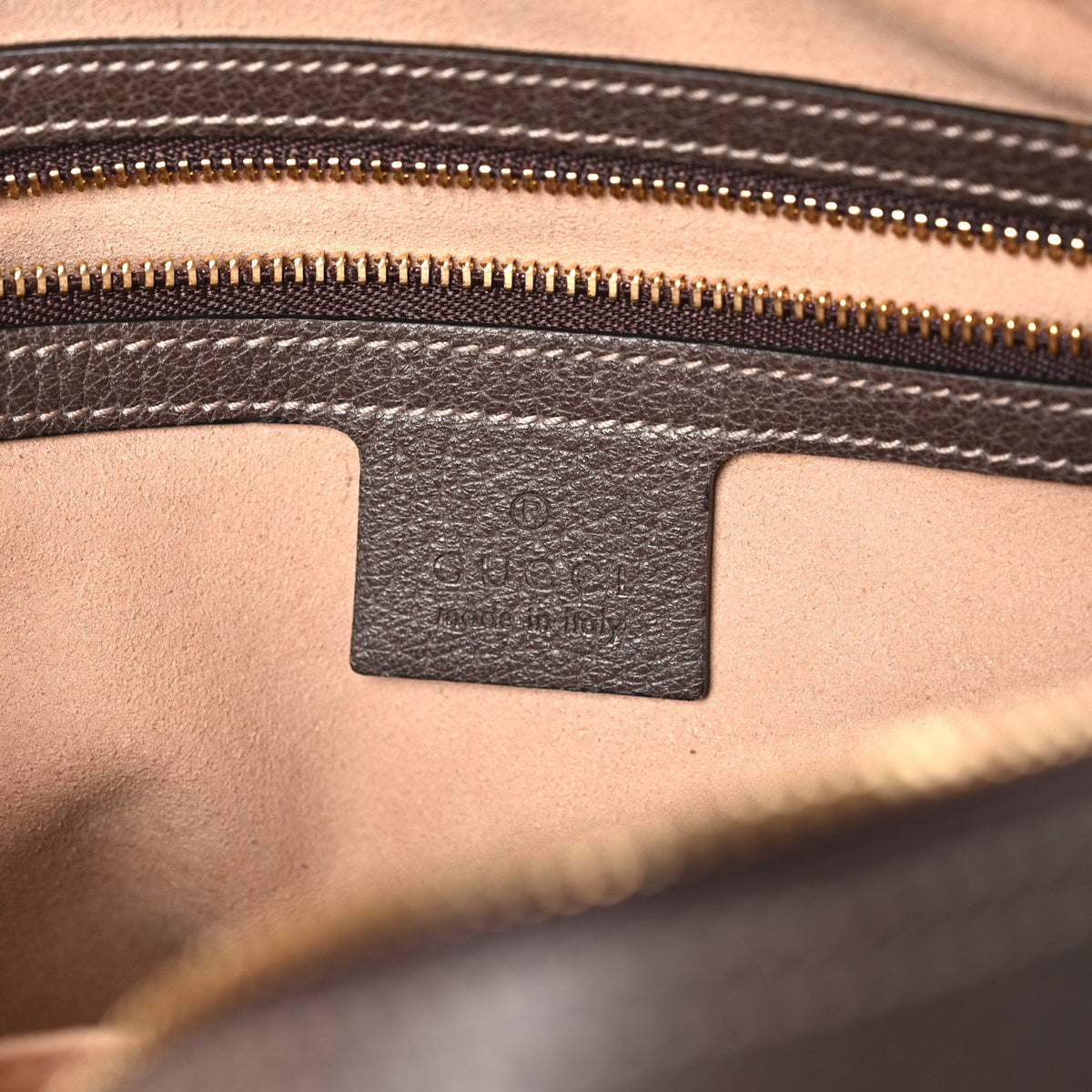 GG Supreme Monogram Web Small Ophidia Shoulder Bag Brown
