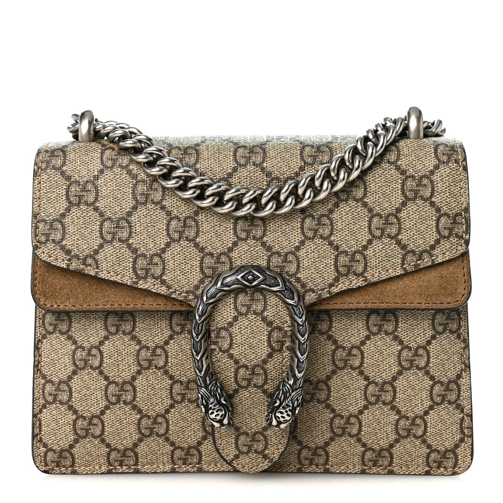 GG Supreme Monogram Mini Dionysus Shoulder Bag Taupe