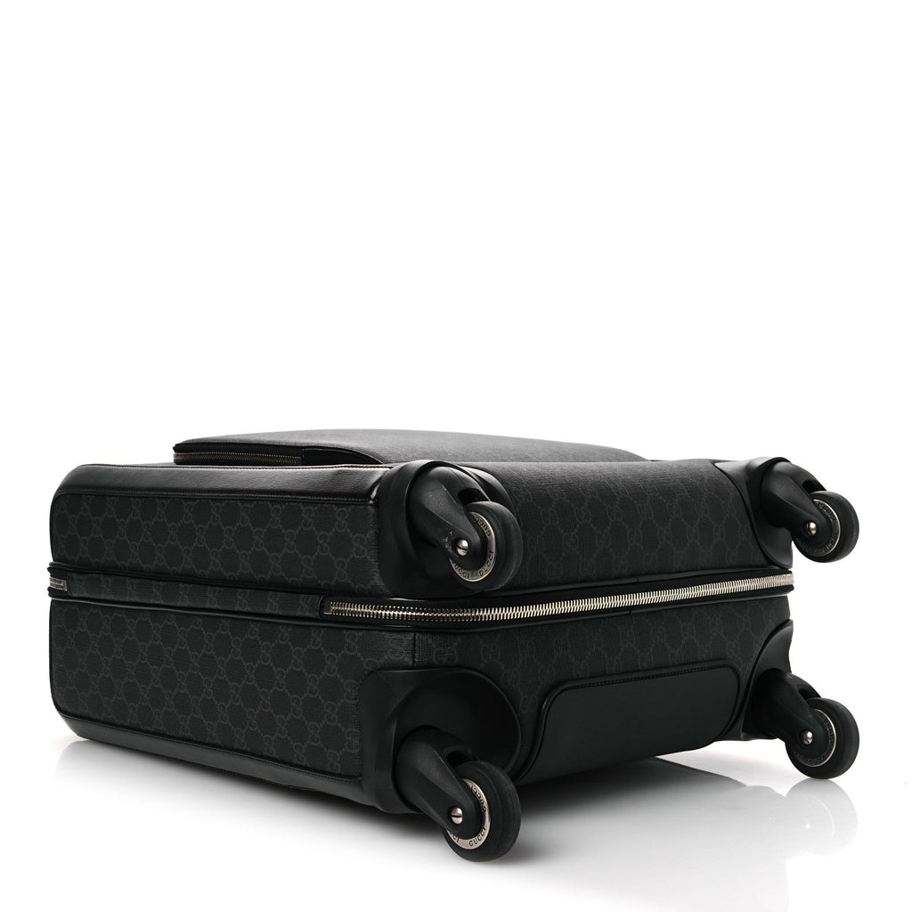 GG Supreme Monogram Calfskin Carry On Trolley Black