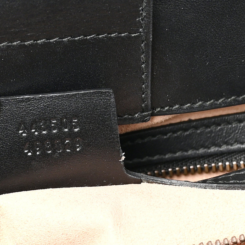 Calfskin Matelasse Medium GG Marmont Tote Black