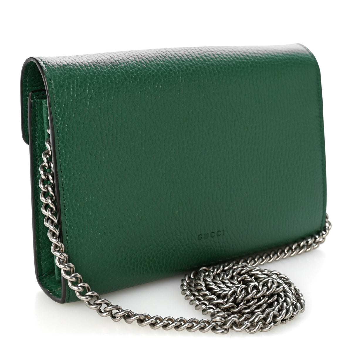 Calfskin Mini Dionysus Chain Wallet Emerald