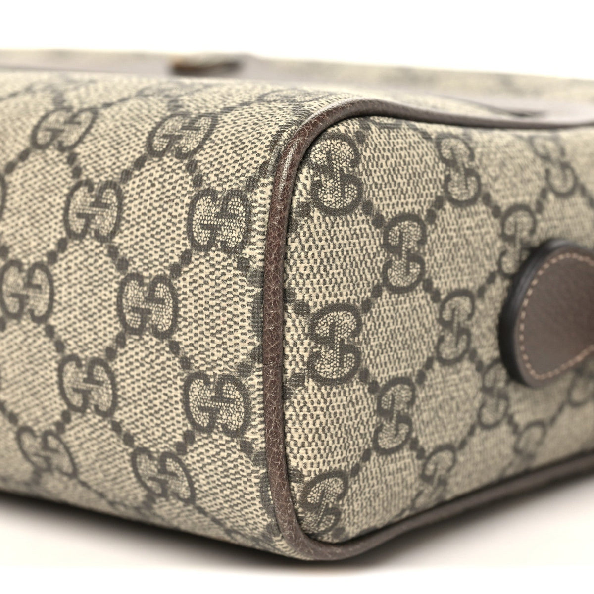 GG Supreme Monogram Web Small Ophidia Shoulder Bag Brown
