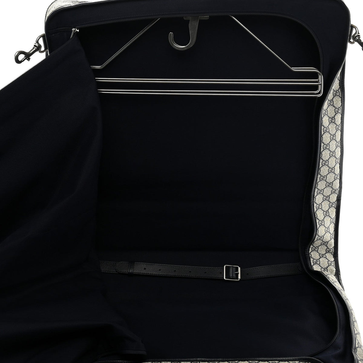 GG Supreme Monogram Web Savoy Garment Bag Beige Blue