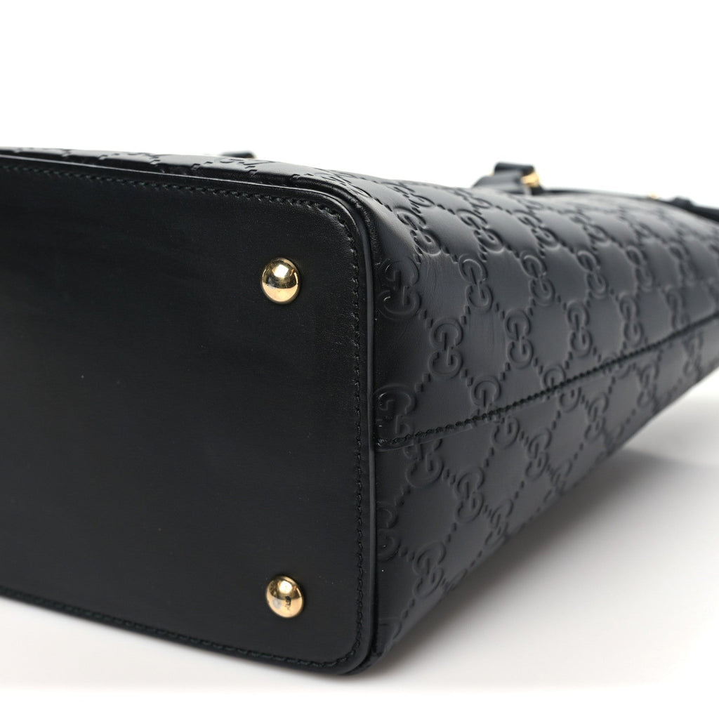 Guccissima Linea A Foldover Tote Black