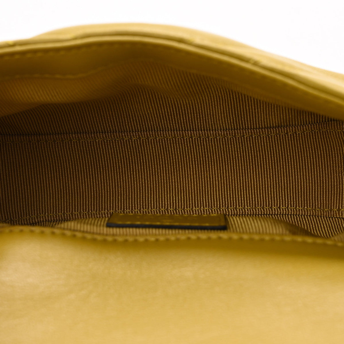 Lambskin Matelasse Mini GG Marmont Shoulder Bag Oil Yellow