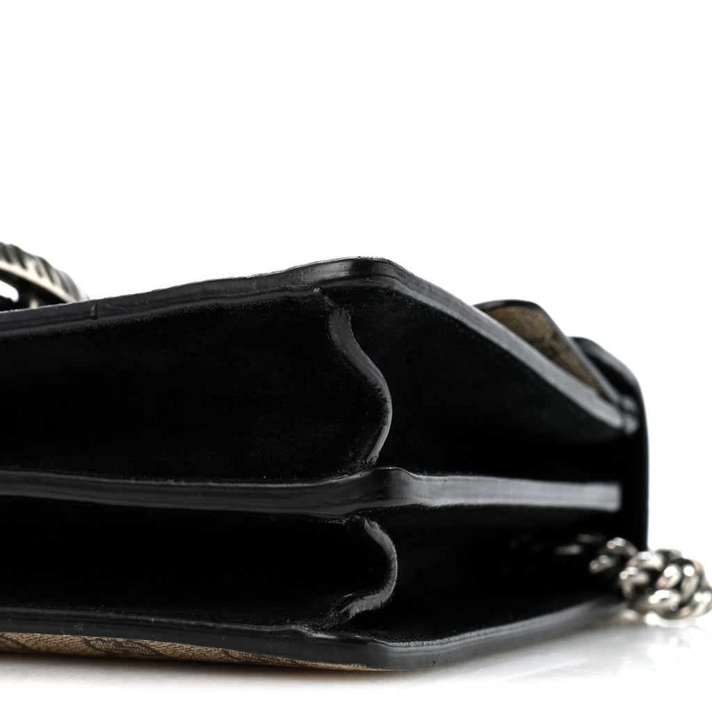 GG Supreme Monogram Small Dionysus Shoulder Bag Black