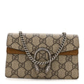 GG Supreme Monogram Super Mini Dionysus Shoulder Bag Taupe