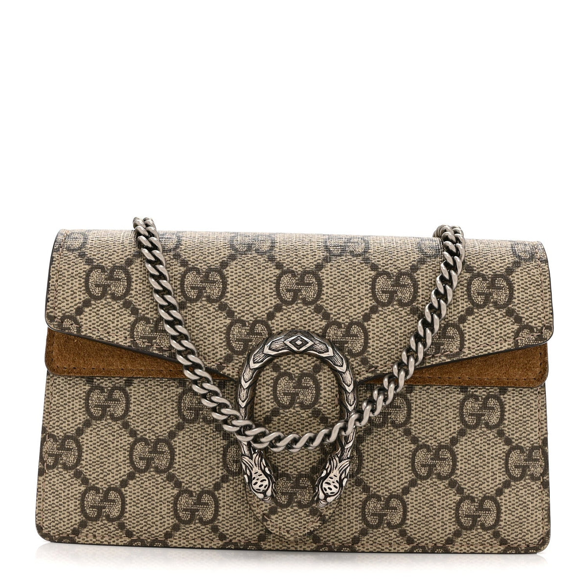 GG Supreme Monogram Super Mini Dionysus Shoulder Bag Taupe