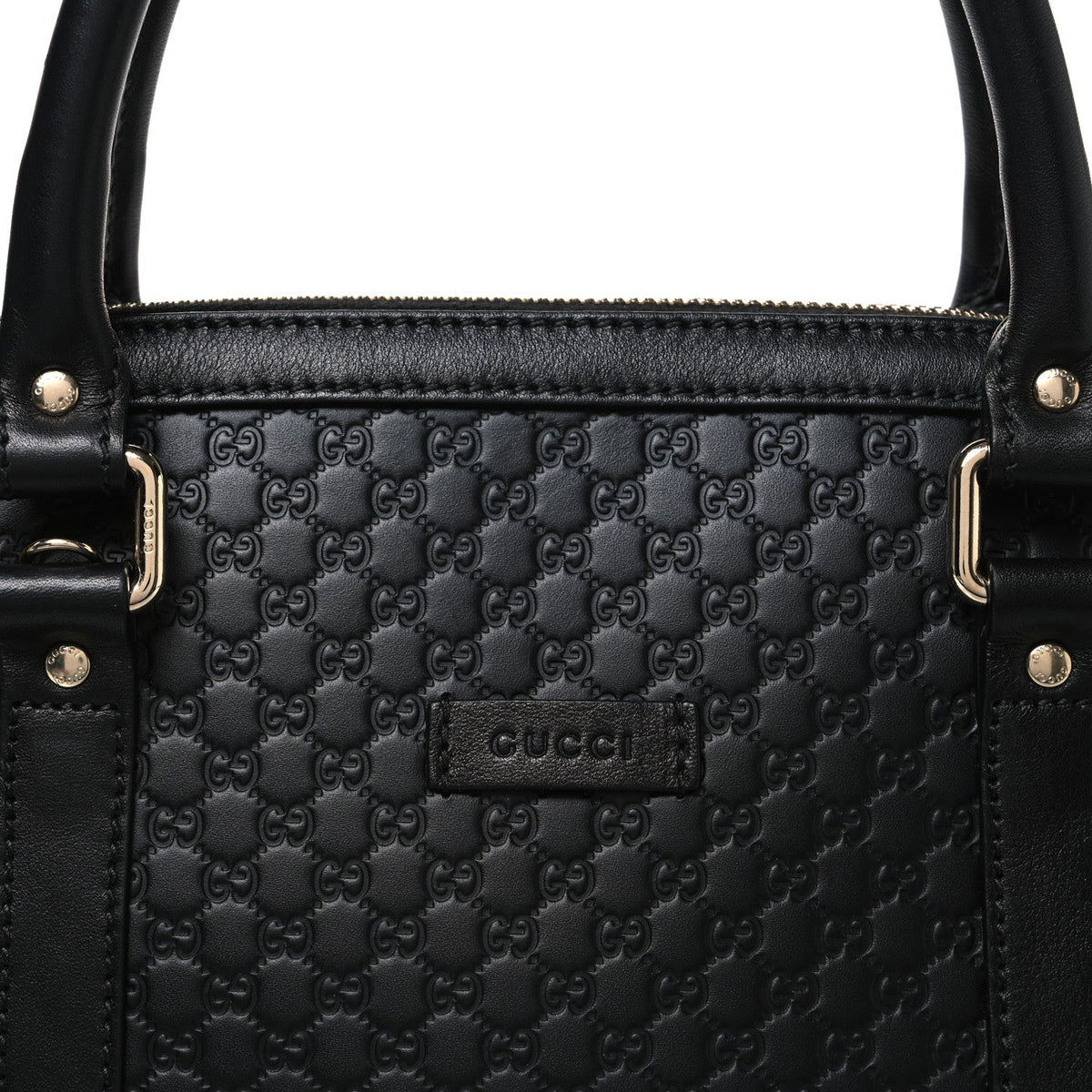 Microguccissima Medium Dome Bag Black