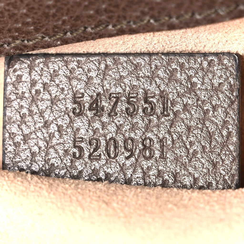 GG Supreme Monogram Small Ophidia Tote Bag Brown