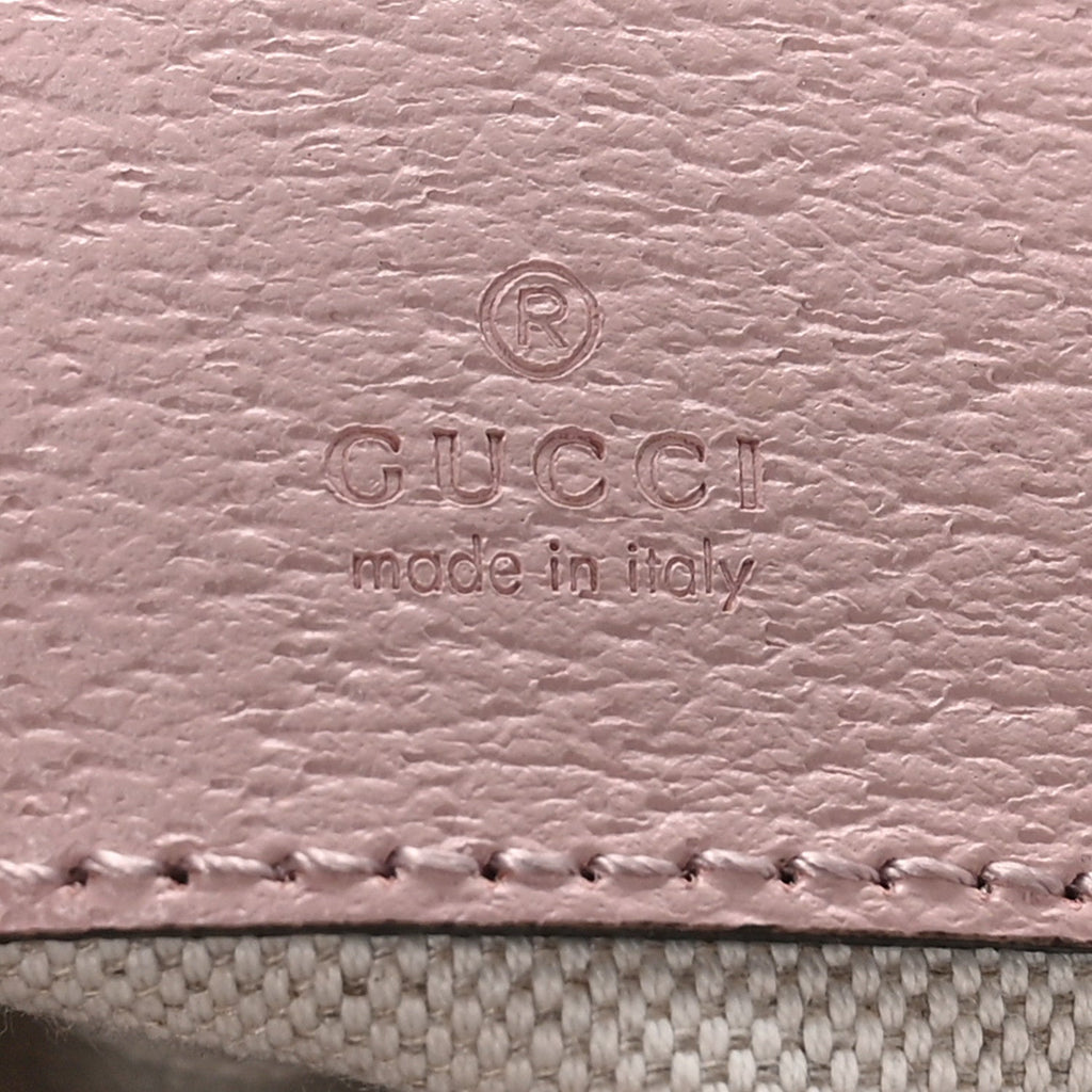 Monogram Jumbo GG Textured Dollar Calfskin Mini Ophidia Half Moon Hobo Beige Perfect Pink