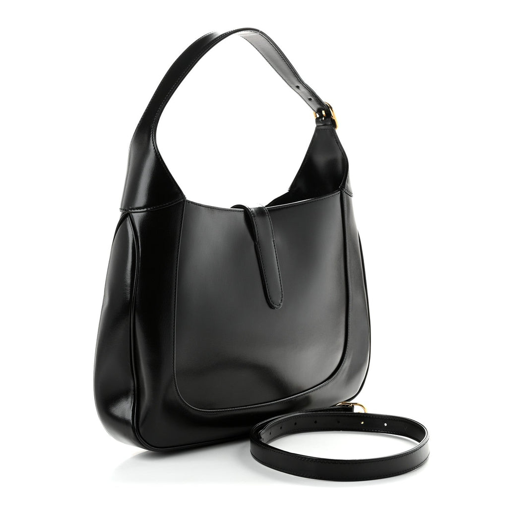 Boarded Dyana Lux Calfskin Medium Jackie 1961 Hobo Black