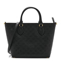 Guccissima Small Zippered Bucket Tote Black